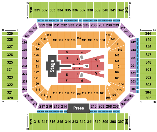 Alamodome Shakira Seating Chart